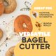 thumbnail image 4 of Cortador de Bagels Halve Your Bagel Blanco 18x8x15 cm, 4 of 7