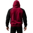 thumbnail image 6 of CONZONE Men's Hoodies Long Sleeve Pullover Hoodie for Men Patchwork Color Workout Hooded Sweatshirts With Pocket, 6 of 6