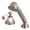Brushed Nickel, variant on Kingston Brass KSK4301PLTR Deck Mount Hand Shower with Diverter for Roman Tub Faucet, Polished Chrome