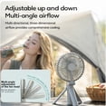 thumbnail image 3 of Zcvtbye Camping Fan with LED Display, 4-Speed Handheld & Desk Fan, 3000mAh Rechargeable Portable Fan, Foldable Small Fan for Outdoor Travel Office Desk, 3 of 10