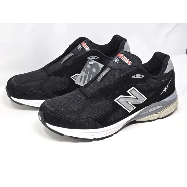 New Balance 990v3 Made in USA Mens Multi Size Black Gray White Shoes M990BS3 NBY