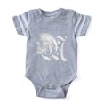 thumbnail image 1 of CafePress - Gothic Skull Initial M - Cute Infant Baby Football Bodysuit, 1 of 1