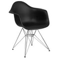 thumbnail image 1 of Alonza Series Black Plastic Chair with Chrome Base, 1 of 9
