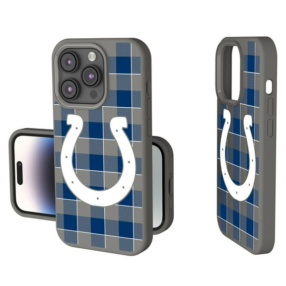 Keyscaper Indianapolis Colts Plaid Soft Touch iPhone Case