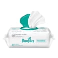 thumbnail image 4 of Pampers 80715533 1-Ply 6.7 in. x 7 in. Sensitive Baby Wipes - Unscented, White (7/Carton), 4 of 4