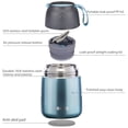 thumbnail image 5 of Bobike Insulated Thermo Food Jar for Kids 17 oz Soup Thermal Containers with Spoon Grey Blue, 5 of 7