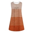 thumbnail image 4 of BEFOKA Robe Grande Taille pour Femmes, Robe d'Été en Liquidation pour Femmes, Robe Sans Manches à Col Rond Imprimé Coloré avec Boutons, 4 of 5