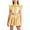 Gold, variant on Cheerleading Outfits for Girls Shiny Metallic Crop Top with Skirt Jazz Latin Ballroom Dance Dress Silver 12