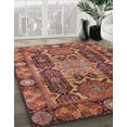 thumbnail image 3 of Ahgly Company Machine Washable Indoor Rectangle Abstract Fire Brick Red Area Rugs, 5' x 8', 3 of 7