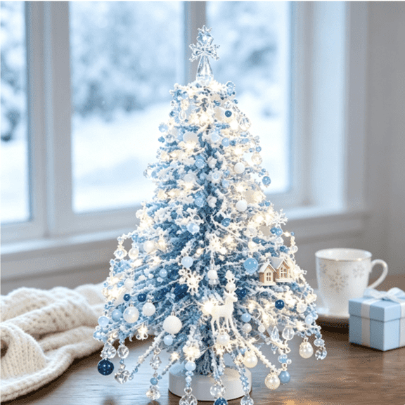 2026 DIY Beaded Christmas Tree Kit – Create Your Own Sparkling Holiday Decoration, Calming Hobby Craft Kit for Christmas Leisure & Holiday Gathering(D)