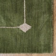 thumbnail image 6 of Rugsotic Carpets Hand Knotted Wool Area Rug 8'x10' Green Geometric Rectangle Indoor Rug for Living Room, Bedroom Antimicrobial L00532, 6 of 10