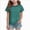 Girls T Shirts-A72-Dark Green, variant on 10-11 Years Short Sleeved Top For Girls Casual T Shirts Vacation Top Casual T Shirts Vacation Top