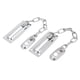 thumbnail image 1 of Cadena de seguridad de metal para puerta Uxcell tono plateado 2 piezas, 1 of 2