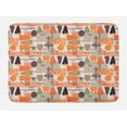 thumbnail image 1 of Abstract Bath Mat, Grunge and Distressed Effect Surreal Inspired Forms and Shapes Print, Plush Bathroom Decor Mat with Non Slip Backing, 29.5" X 17.5", Off White and Multicolor, by Ambesonne, 1 of 2