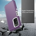 thumbnail image 2 of NIFFPD Samsung Galaxy A03S Case with Belt-Clip Holster, Heavy Duty Drop Protection Shockproof Cover with screen protector Purple&White, 2 of 6
