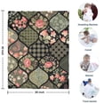 thumbnail image 4 of Pioneer Flower Floral Print Pattern Blanket,Comfortable Soft Flannel Throw Blanket,All Season,Warm Lightweight Blankets for Sofa Bed Couch Living Room Chair,30"x40", 4 of 4