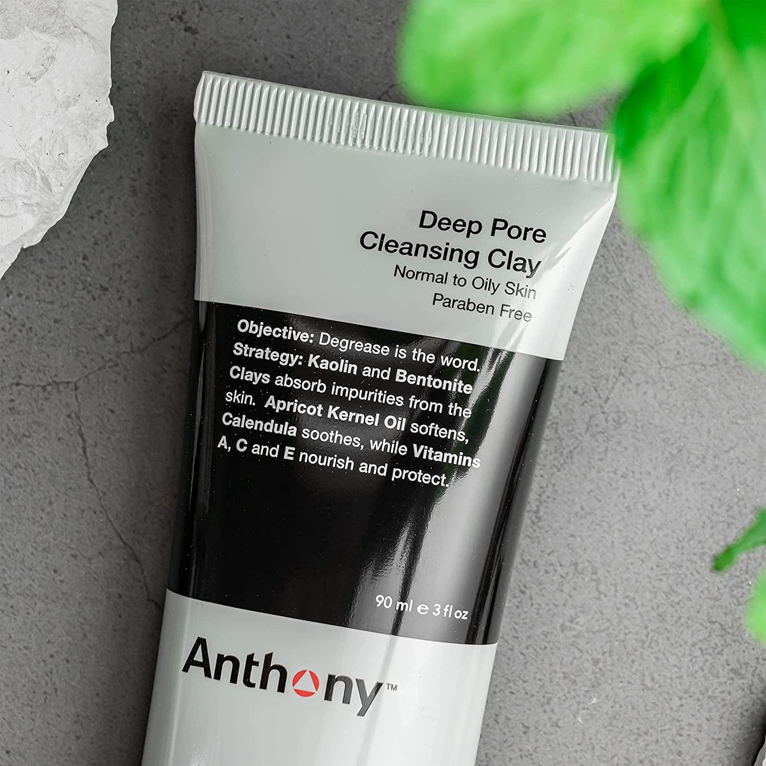 Anthony Deep Pore Cleansing Clay, 3 Fl Oz, and Anthony Oil Free Facial Lotion, 3 Fl Oz