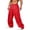 Red, variant on SAWOBUUN Men's Baggy Sweatpants Wide Leg Relaxed Fit Sweatpants Elastic Waist Drawstring Casual Pants