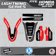 thumbnail image 3 of Kalair GFX Graphics Kit for Honda CRF250X ENDURO (2004-2007) Lightning Series, 3 of 5