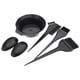 thumbnail image 1 of Kit esencial de herramientas para teñir cabello en casa o salón, 6 piezas en color negro., 1 of 7