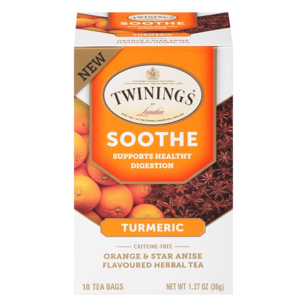 Twinings Tea Tea Soothe Turmeric Case Of 6 18 Ct