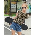 thumbnail image 6 of Arshiner Girls Shirt Short Sleeve Twist Front Tunic T-Shirt for Girls with Cute Flying Sleeves, 6 of 6
