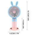 thumbnail image 3 of Latrodar Cute Handheld Fan Desktop Office Mini Non-Toxic ortable Portable Fan Multicolor 6.6x3.44 Inch Home Stuff, 3 of 5