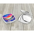 thumbnail image 3 of Colorful Periwinkles Compact Mirror 2.75 in x 3 in, 3 of 4