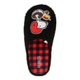 thumbnail image 5 of Snoopy by Peanuts Mens black football theme Slipper, 5 of 6