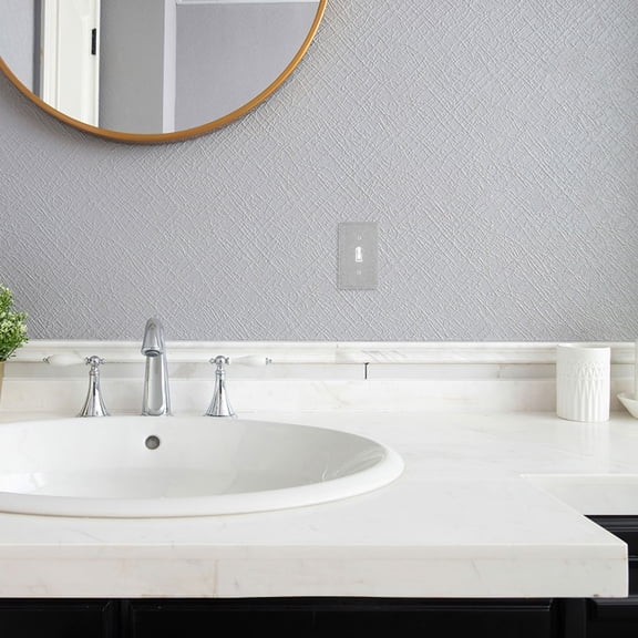 OUNONA 2-Pack Sparkling Cover Plates, Decorative Wall Plates for Stylish and Elegant Home Decor