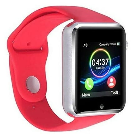Premium Red Bluetooth Smart Wrist Watch Phone mate for Android Touch Screen Blue Tooth Smart Watch with Camera for Adults for Kids (Supports [does not include] SIM+MEMORY CARD) Amazingforless