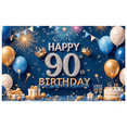 thumbnail image 1 of Decorative Design Happy Birthday Banner Colorful Theme Party Backdrop Celebration Banner for Birthday Party Event Decoration Holiday Celebration, 1 of 4