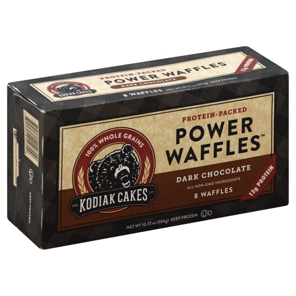 Kodiak Cakes Dark Chocolate Power Waffles, Frozen Waffles