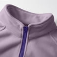 thumbnail image 3 of Women's Fashionable Casual Plus Size Coat - Long Sleeve, Thickened Fleece Lined, Stand-Up Collar, Purple, L, 3 of 5