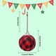 thumbnail image 1 of 10 bolas de tela a cuadros de búfalo, pequeñas bolas de Navidad envueltas en tela de 2,16 pulgadas, adorno colgante de Navidad para decoración de fiesta de Halloween, suministros de decoración de, 1 of 5