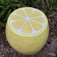 thumbnail image 5 of Yellow Round Resin 14.17 in. Outdoor Side Table Lemon Fruit Stool for Backyard, Pool, Lawn, 5 of 7