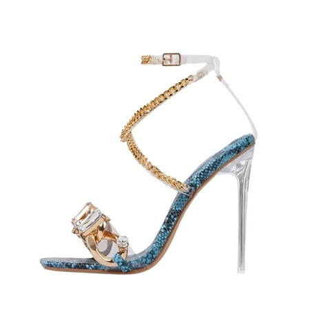 

HGWXX7 Sandals For Women Summer Fashion Womens High Heels Breathable Lace-up Shoes Casual Toe Sandals Stylish Shoes