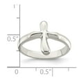 thumbnail image 4 of Sterling Silver Vertical Tiny Freeform Cross Ring, 4 of 6