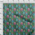 thumbnail image 3 of oneOone Cotton Silk Gray Fabric Pineapple Quilting Supplies Print Sewing Fabric By The Yard 42 Inch Wide, 3 of 6