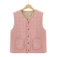 thumbnail image 5 of Ashirexll Puffer Vest Women, Womens Winter Coats, Thin Solid Color And Velvet Warm Sleeveless V Neck Layer For Wearing Inside Jackets, 5 of 7