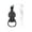 Black, variant on TIELUTT Stainless Steel Nail with Magnifying Glass and Functional Violin Shape Design for Fingernails and Toenails Whisker City Dog Nail Grinder with Quick Baby Nail Cut Bunny Nail Small Metal Comb f