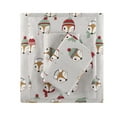 thumbnail image 6 of Comfort Classics Cozy Soft Cotton Flannel Grey Foxes 4 Piece Sheet Set, Full, 6 of 8
