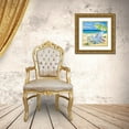 thumbnail image 3 of Brent, Paul 26x26 Gold Ornate Wood Framed with Double Matting Museum Art Print Titled - 5 oclock Beach II, 3 of 4