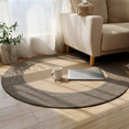 thumbnail image 2 of 2X Japanese Style Woven Carpet Round Floor Mat Simple Mats Bedroom Living Room Sofa Floor Rugs(S), 2 of 6