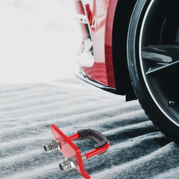 UPOUART Easy Install Red Trailer Coupler Buckle Hitch Tightener Clamp Trailer Fixing Tool