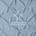 thumbnail image 4 of Noble Linens Light Blue Pinch Pleat 2-Piece Duvet Cover Set, Twin/Twin XL, 4 of 9