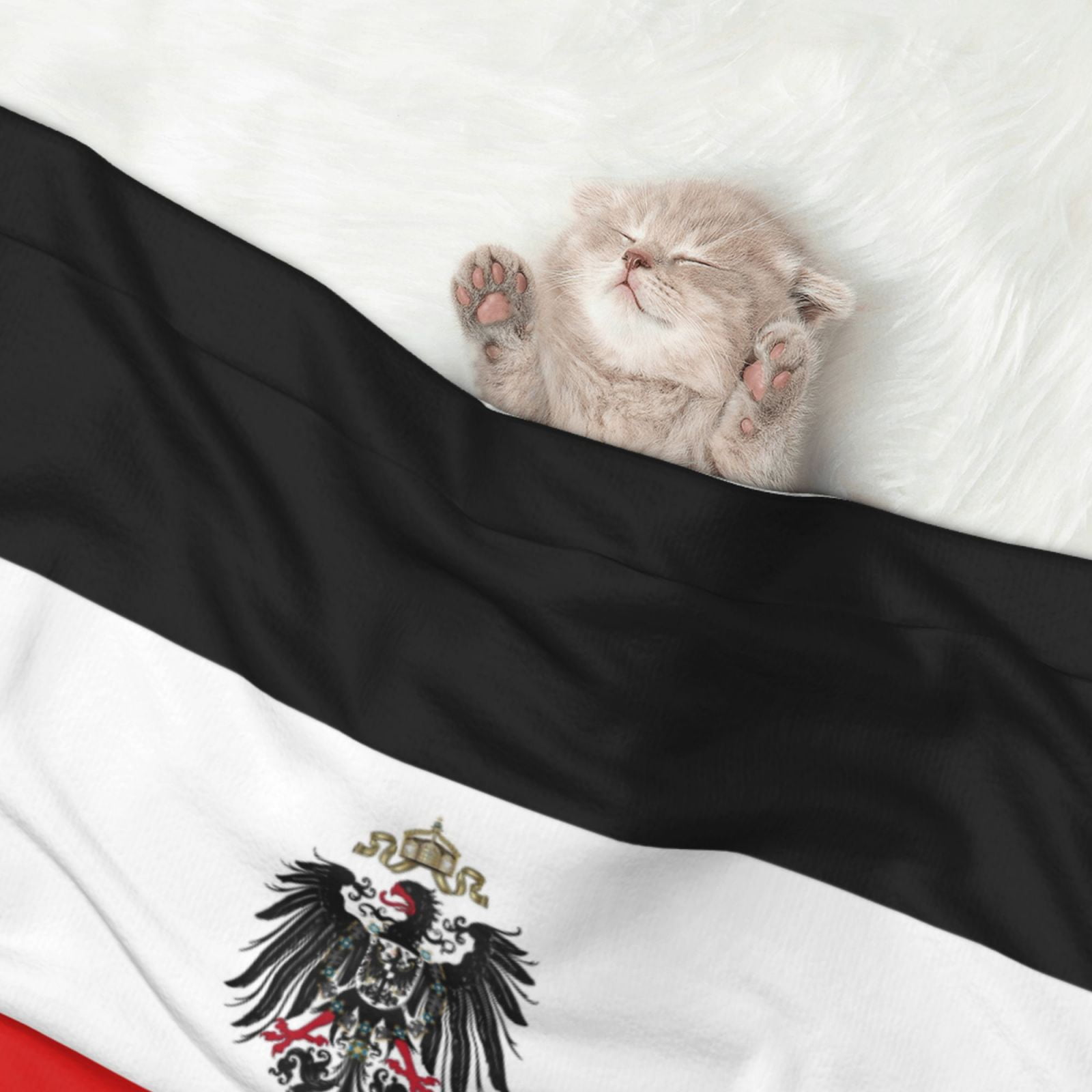 Flannel Throw Dog Blanket Flag Of The German Empire Soft Warm Print Pet Blankets for Small Dog Cat Puppy