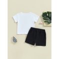 thumbnail image 6 of Toddler Boy Shorts Set Short Sleeve Round Neck Pocket Button T-Shirt with Shorts 2Pcs Summer Outfit, 6 of 9