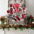 thumbnail image 5 of Quality Craft Pre-lit White Christmas Wreath for Christmas Door Hanger Decoration and Festive Home Decor, 5 of 8