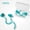Green, variant on Waterproof Swim Ear Plugs with Anti-Lost Lanyard, Reusable Silicone Earplugs for Swimming, Shower, Surfing, Ear Protection for Kids Adults